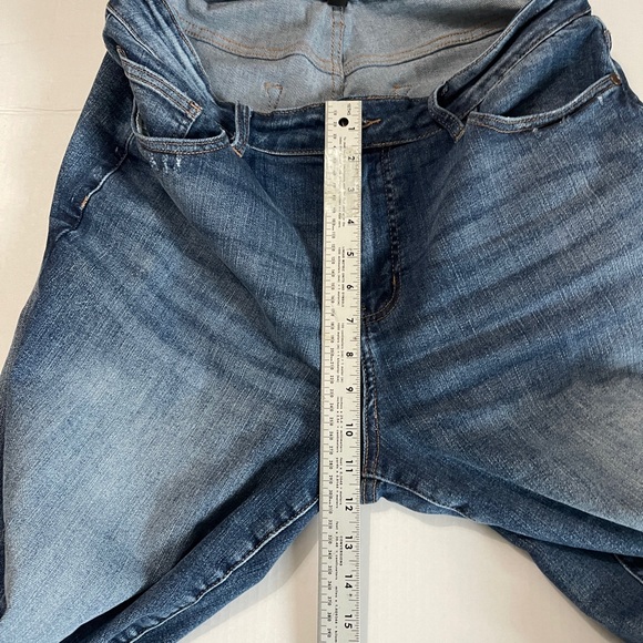 Judy Blue Wide Leg Distressed Style Jeans Size 16W High Rise Stretch Denim - Picture 16 of 16